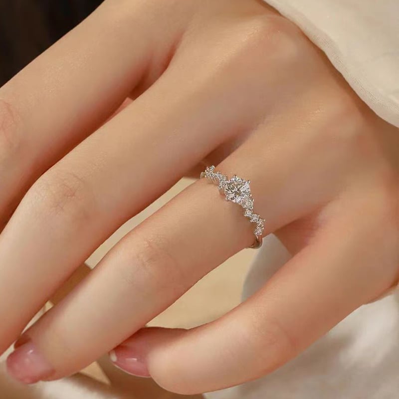 Inel geometric, material cu zirconiu de cupru, placare electrolitică, stil ușor lux, pentru femei