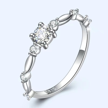 Inel din cupru cu placare electroplată, stil coreean pentru femei