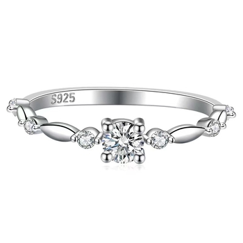 Inel din cupru cu placare electroplată, stil coreean pentru femei