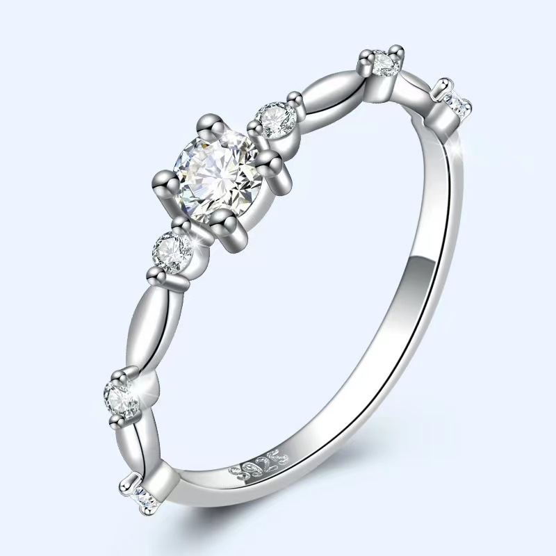 Inel din cupru cu placare electroplată, stil coreean pentru femei