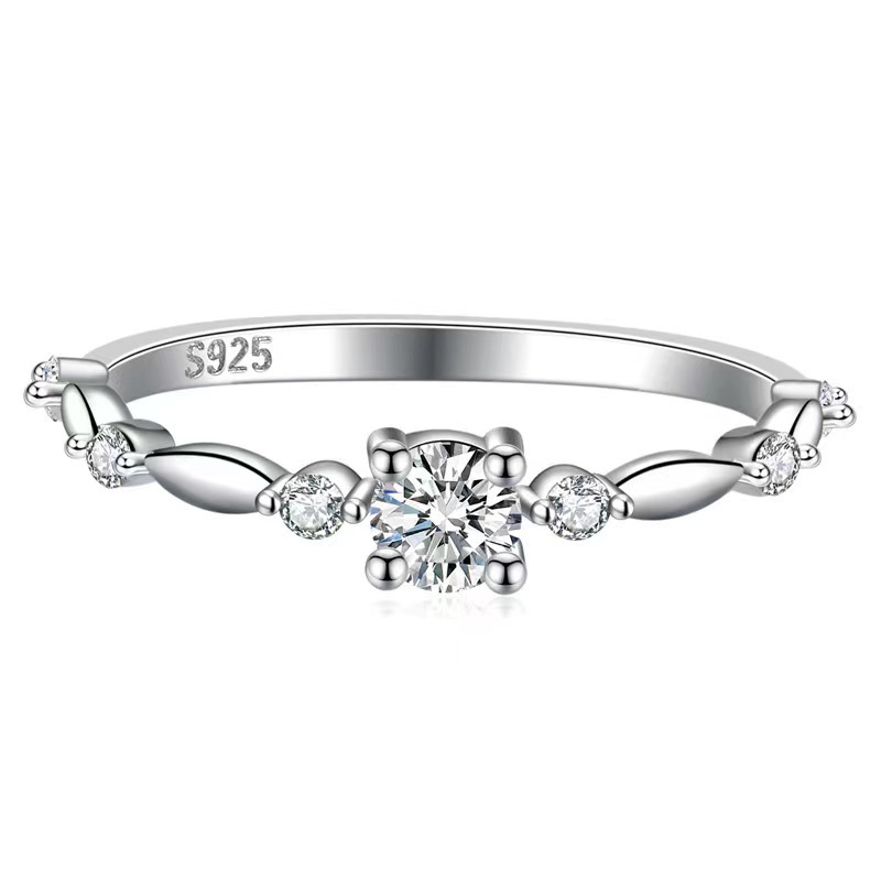 Inel din cupru cu placare electroplată, stil coreean pentru femei