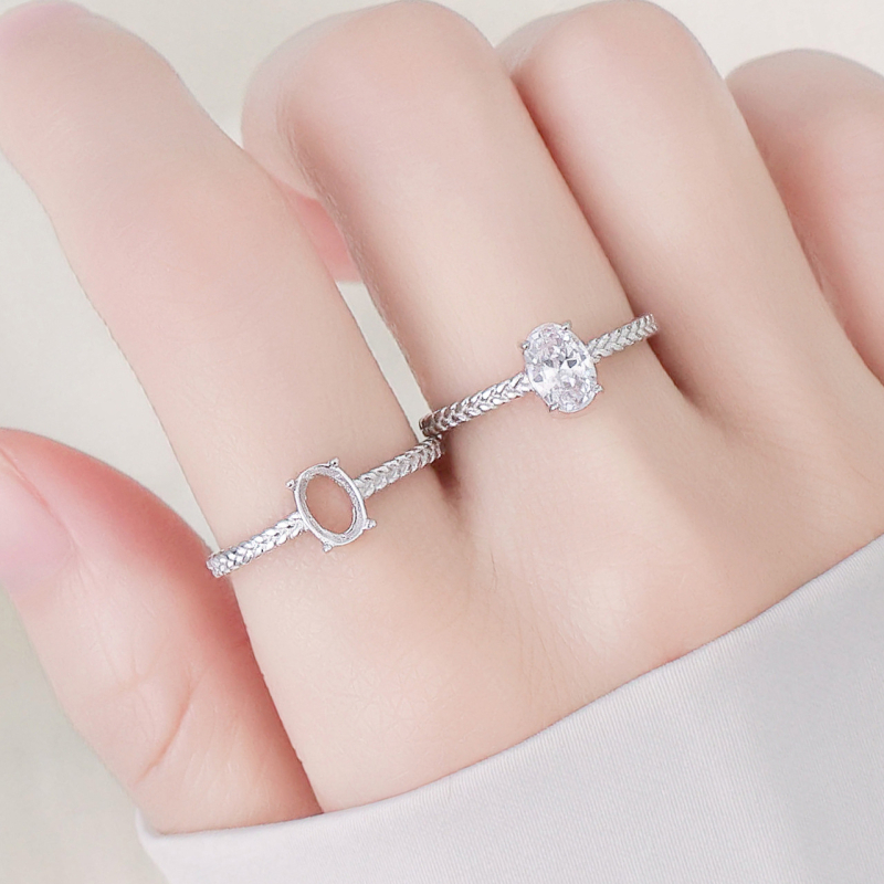 Inel • Argint 925 • Model geometric • Electroplacare • Unisex • Stil: Pigeon egg, light luxury