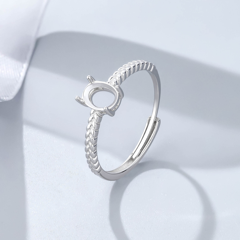 Inel • Argint 925 • Model geometric • Electroplacare • Unisex • Stil: Pigeon egg, light luxury