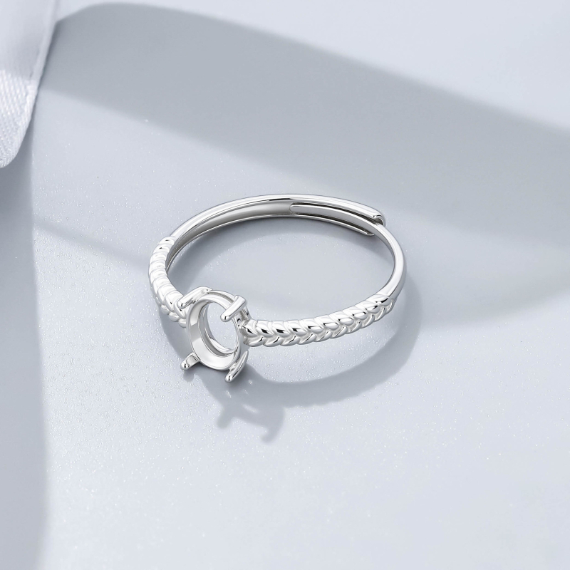 Inel • Argint 925 • Model geometric • Electroplacare • Unisex • Stil: Pigeon egg, light luxury