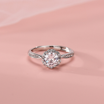 Inel Moissanit, 1 carat, montură cu șase zimți, inel de cununie pentru femei, placare cu cupru
