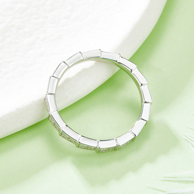 Inel Moissanite 0,50 ct, argint 925, tratament Seiko, Unisex, Stil personal