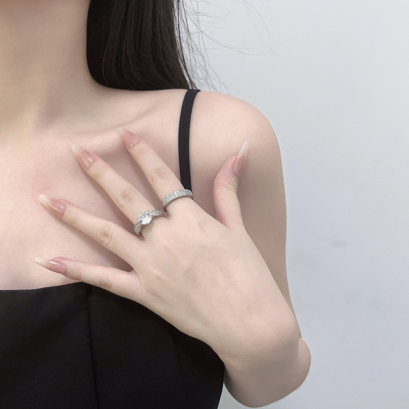 Bakreni prsten s geometrijskim oblikom, elektroplatiran, model Gb124, za žene