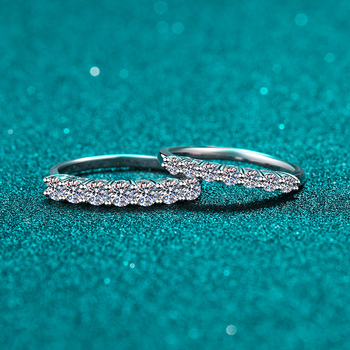 Moissanitni prsten za žene, 0,70 ct princess rez, S925 srebro, zlatni uložak, AZ068