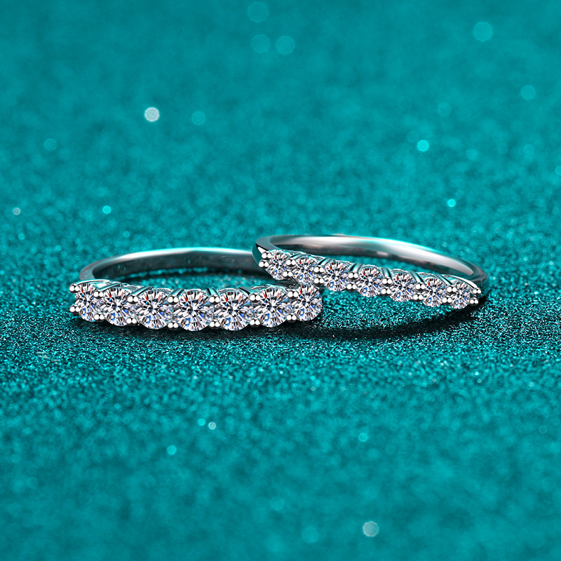 Moissanitni prsten za žene, 0,70 ct princess rez, S925 srebro, zlatni uložak, AZ068