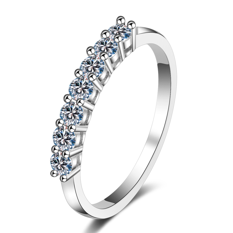 Moissanitni prsten za žene, 0,70 ct princess rez, S925 srebro, zlatni uložak, AZ068