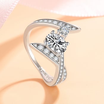 Náramok s imitáciou moissanitu, meď, geometrický dizajn v tvare U, krížový akcent, povrch Seiko