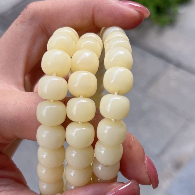 Náramok Bodhi, 108 korálikov, antický štýl, unisex, leštený povrch