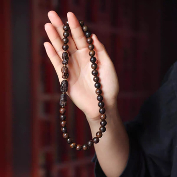 Narukvica od ružinog drveta s dvostrukim krugom i Buddha perlicama, ručno izrađena graviranjem, moderni minimalistički dizajn, poklon za parove