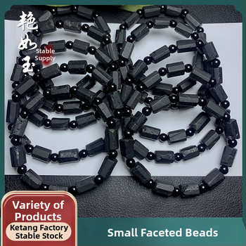 Brățară din turmalină neagră, unisex, stil chinezesc nou, tratament Seiko, brand As bright as jade