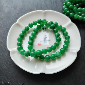 Brățară Jade cu stil etnic, unisex; brand Twelve strands; motif litere/cifre/text; placare electroplatină