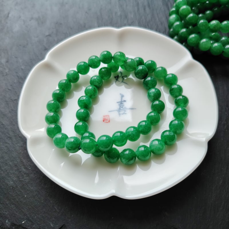 Brățară Jade cu stil etnic, unisex; brand Twelve strands; motif litere/cifre/text; placare electroplatină