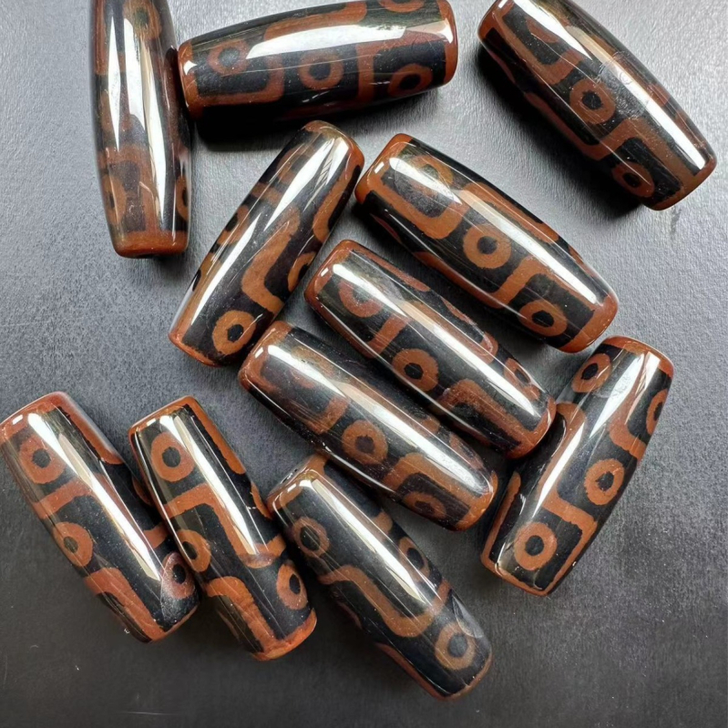 Dzi χάντρες από αχάτη, Θιβέτ στυλ, βουδιστικές χάντρες με κρεμαστό (χονδρική)