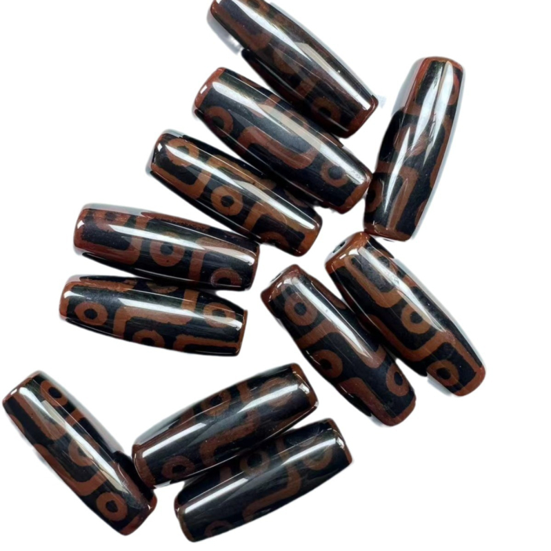 Dzi χάντρες από αχάτη, Θιβέτ στυλ, βουδιστικές χάντρες με κρεμαστό (χονδρική)