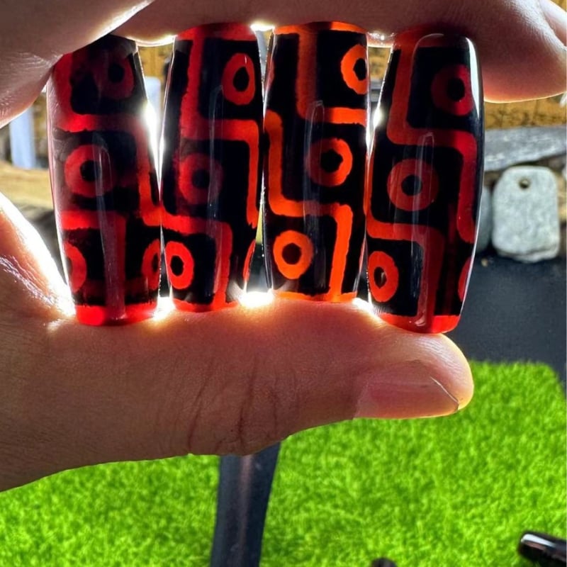 Dzi χάντρες από αχάτη, Θιβέτ στυλ, βουδιστικές χάντρες με κρεμαστό (χονδρική)