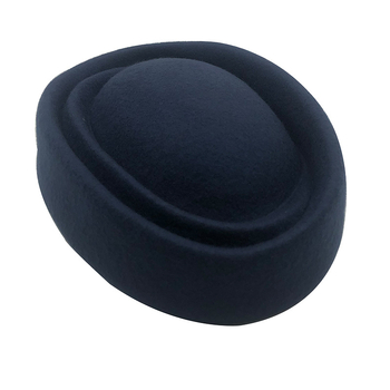 Pălărie Topper pentru femei, din lână, coroană dom, boruri Eaves, model monocrom