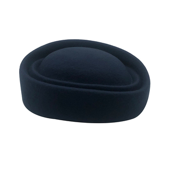 Pălărie Topper pentru femei, din lână, coroană dom, boruri Eaves, model monocrom