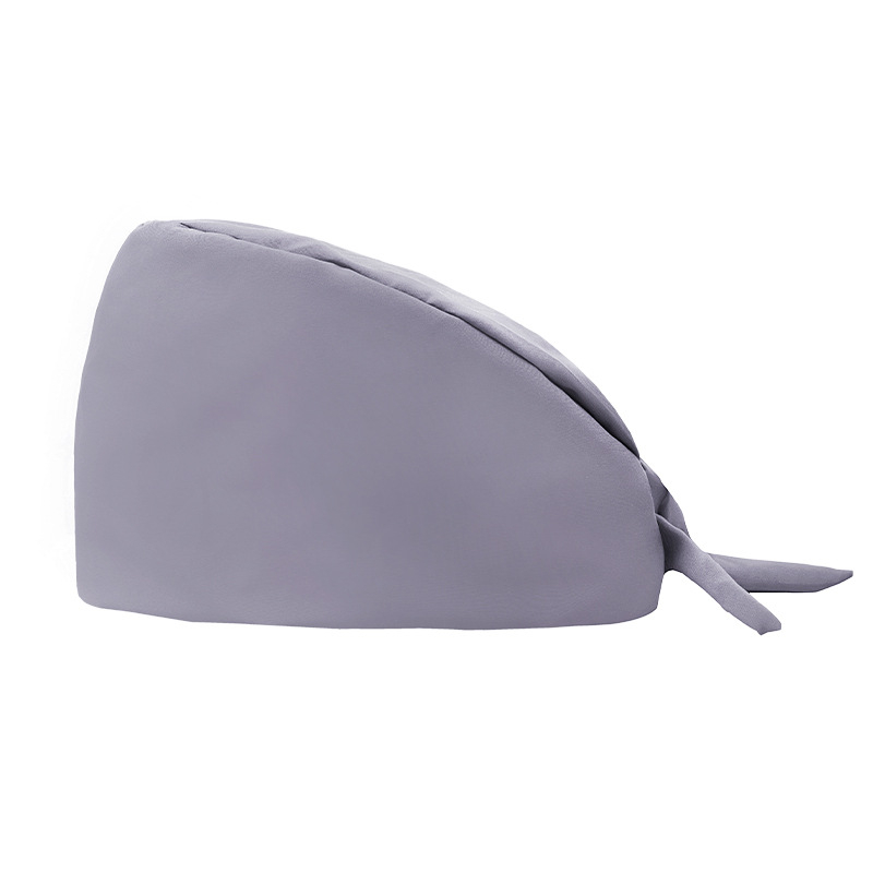 Șapcă chirurgicală pentru dentiști, poliester, monocromă, formă cupolă, margine plată, imprimare logo posibilă, personalizare disponibilă