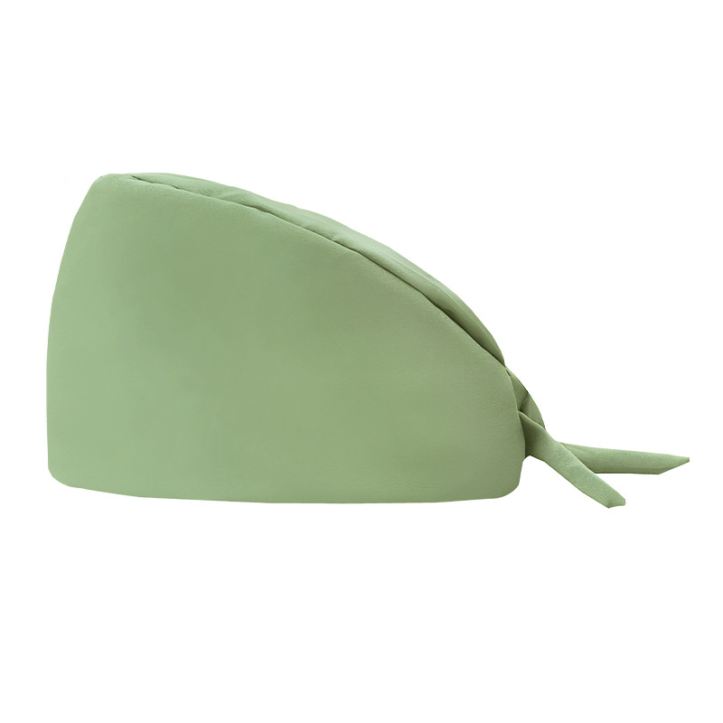 Șapcă chirurgicală pentru dentiști, poliester, monocromă, formă cupolă, margine plată, imprimare logo posibilă, personalizare disponibilă