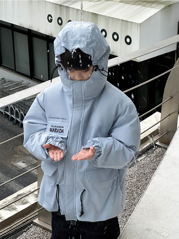 Unisex vaikiška pūkų striukė su 86–90% pūkų turiniu, gobtuvu, vidutinio ilgio užtrauktukas