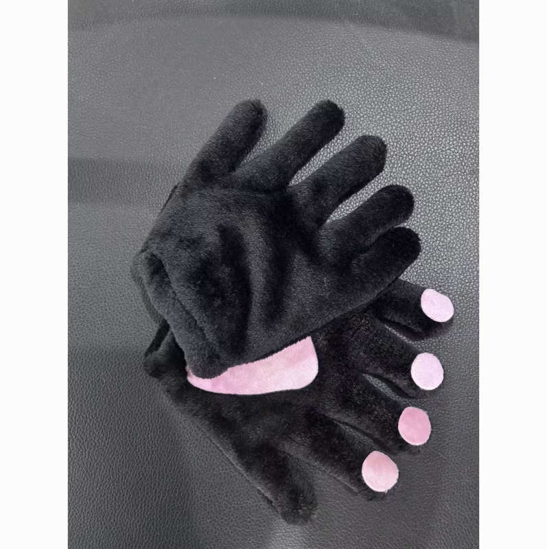 Cosplay γάντια γάτας με πατουσάκια, χειροποίητα βελούδινα, κεντημένο μοτίβο καρτούν, Unisex, TY-220