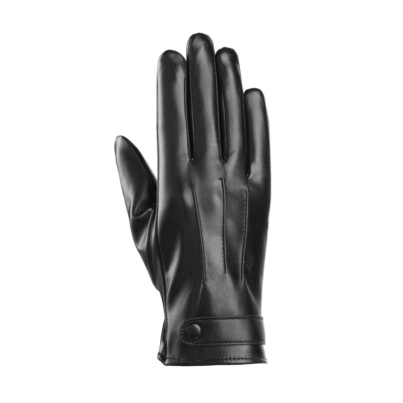 PU bőr érintőképernyős kesztyű nőknek — melegek, téli, tavaszi és őszi szezonokra