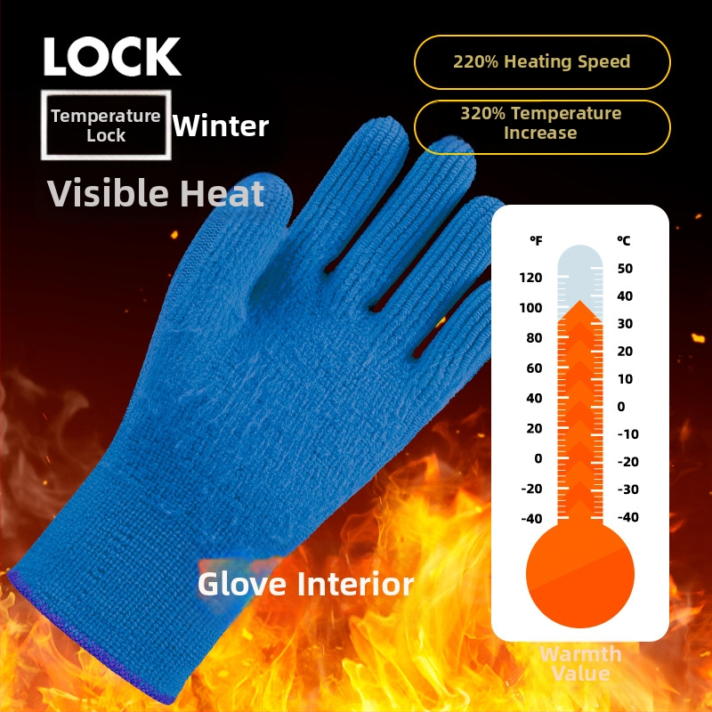 Darba cimdi krabju un zivs ķeršanai – dabīgs latekss pārklājums, fleece oderējums, ūdensizturīgi, silti, nodilumizturīgi, caurduršanai izturīgi