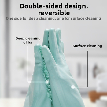 Silikona vannas cimdi – masāžas birste sunim, matu noņemšana, zīmols Receive the shell, 201 gab. kastē