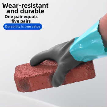 Ръкавици за обработка на риба и морски дарове - неплъзгащи се, против пробиване, водоустойчиви, износоустойчиви гумени ръкавици; Taoyun, Защита, Тегло 0.1, Универсална употреба