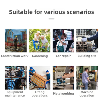 Star Works nitril/PU merülő kesztyűk, ujj- és tenyérbevonattal, csúszásmentes, kopásálló, olajálló, ipari védelemhez