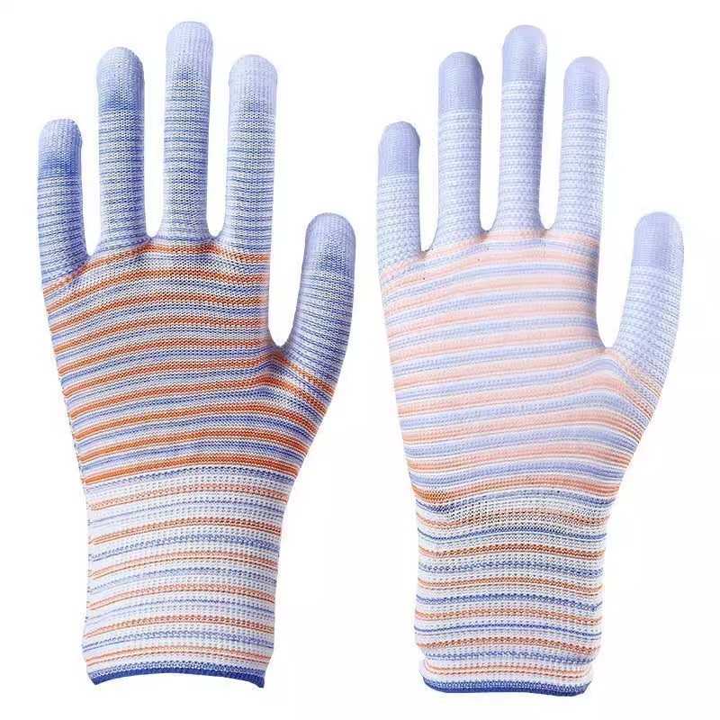 Ръкавици за длан PU покритие, зебра модел, дишащи и издръжливи (Марка: Neck strength; Функция: Друго; Обхват на употреба: Друго)