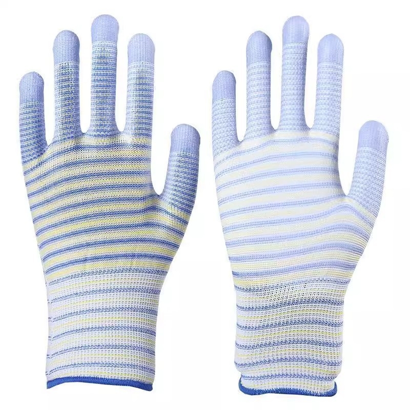 Ръкавици за длан PU покритие, зебра модел, дишащи и издръжливи (Марка: Neck strength; Функция: Друго; Обхват на употреба: Друго)