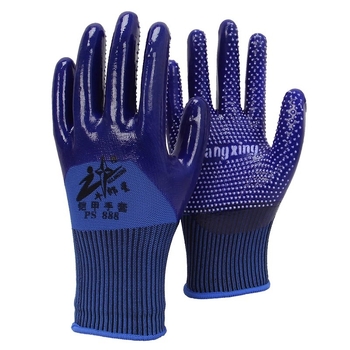 Cow Star PS888 Защитни ръкавици с длан покрита с гумени точки; Марка: Cow Star; Функция: износоустойчивост; Тегло: 60