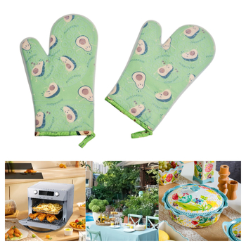 Silikona karstumizturīgas virtuves cimdi, pret apdegumiem, neslīd, siltumizolējošas, piemērotas cepšanai un grilēšanai