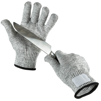Γάντια προστασίας με αντίσταση κοπής επιπέδου 5, αντίσταση σε μαχαιρώσεις, HPPE-βάση, αντίολισθητική επίστρωση, για κηπουρική, κρεοπωλείο και χειρισμό ψαριών