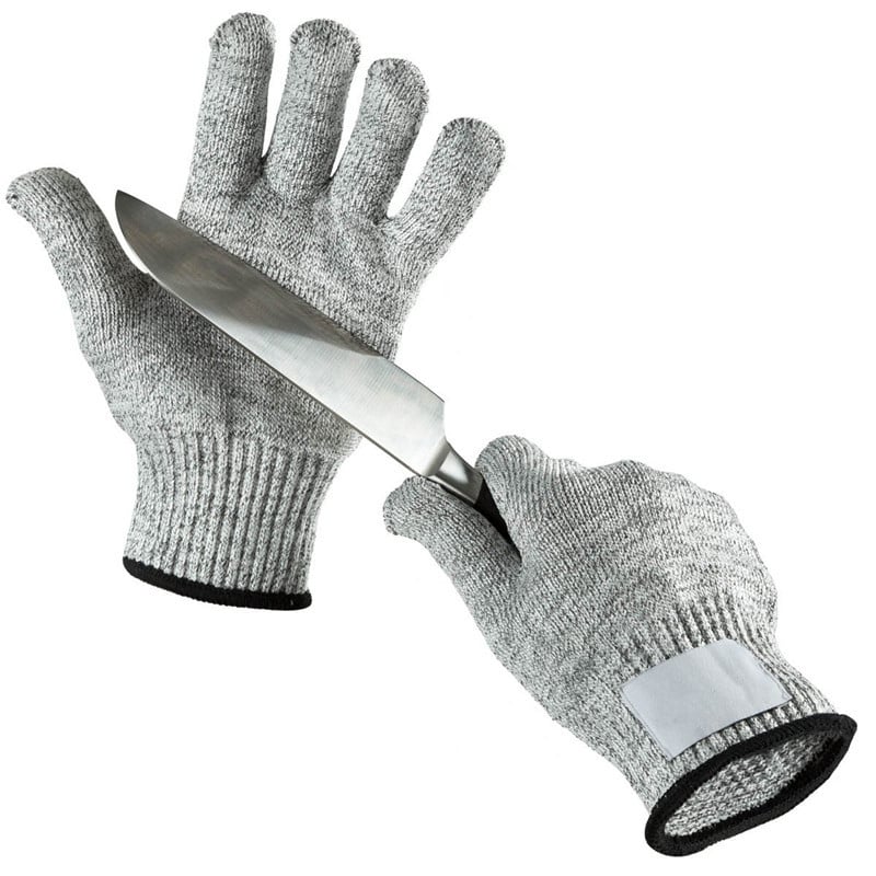 Γάντια προστασίας με αντίσταση κοπής επιπέδου 5, αντίσταση σε μαχαιρώσεις, HPPE-βάση, αντίολισθητική επίστρωση, για κηπουρική, κρεοπωλείο και χειρισμό ψαριών