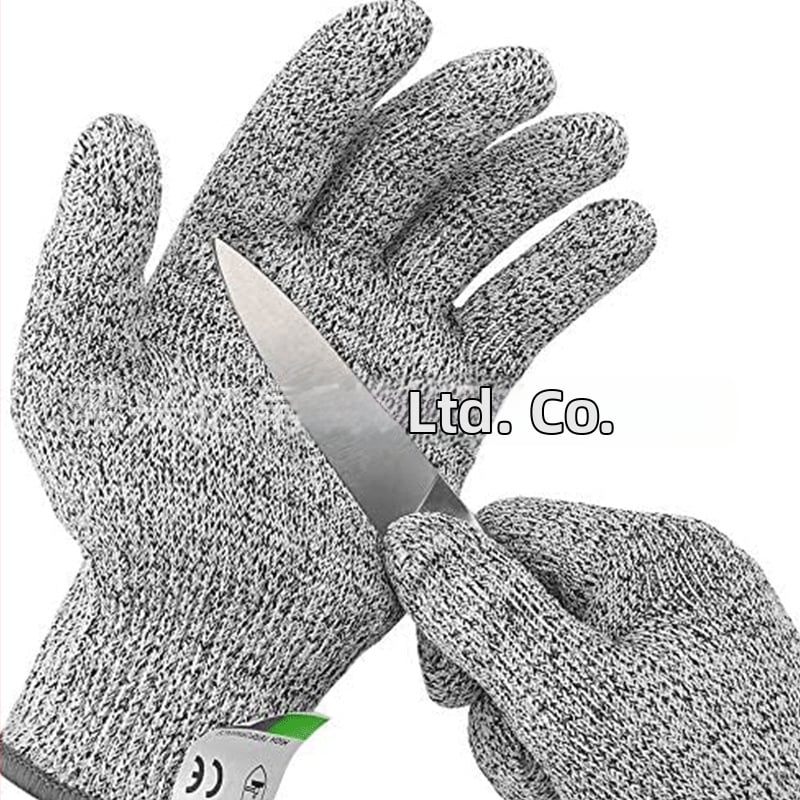 Γάντια προστασίας με αντίσταση κοπής επιπέδου 5, αντίσταση σε μαχαιρώσεις, HPPE-βάση, αντίολισθητική επίστρωση, για κηπουρική, κρεοπωλείο και χειρισμό ψαριών