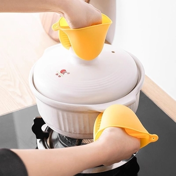 Γάντια φούρνου από σιλικόνη, θερμοανθεκτικά, παχιά, για οικιακή χρήση, κατάλληλα για φούρνο, κατσαρόλες, μικροκύματα и ψήσιμο