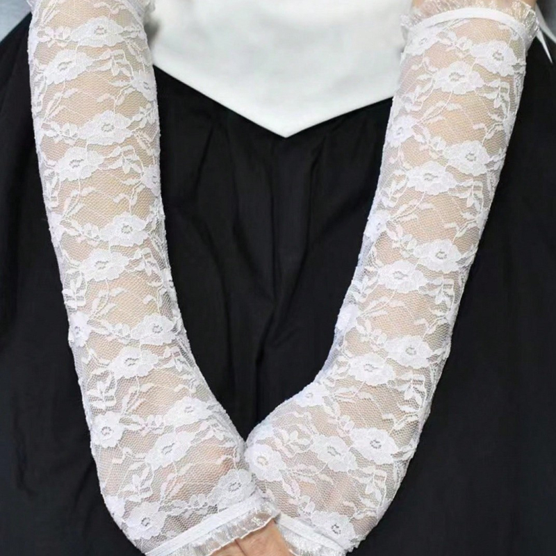 Elegantne rukavice s polu-prstima, zaštita od sunca, dugi rukavi za nastupe, dodatak za tamni cosplay