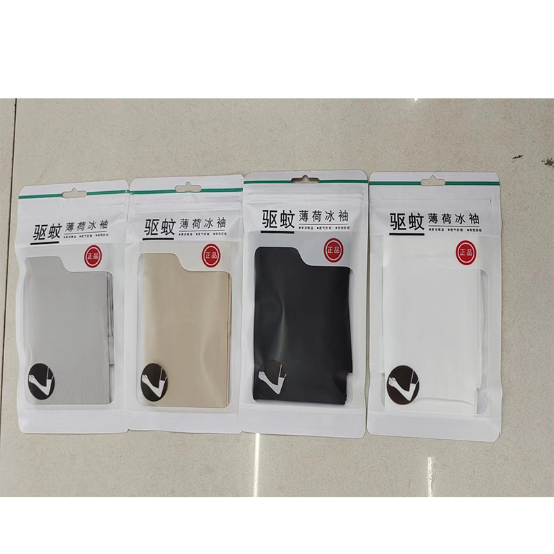 Manșon pentru braț Mushroom Mountain – repelent împotriva țânțarilor cu efect răcoritor de mentă, protecție UV, material nylon (conținut 71–80%), stil sportiv vară 2024