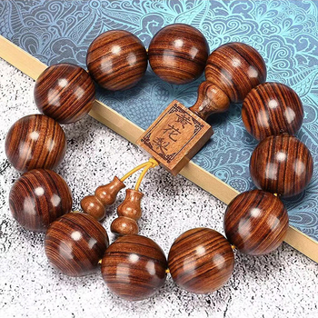Drvena narukvica od rosewooda, unisex, brend Fujian craftsman, poslovni dar, proljeće 2025