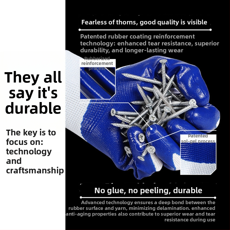 Маслоустойчиви работни ръкавици с неплъзгащ се гумен захват, тегло 32, предназначени за строителство, нефтена индустрия, минно дело и машиностроене