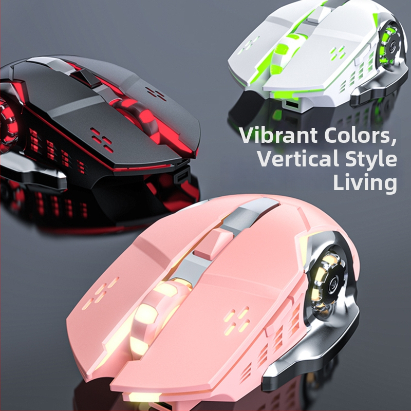 Bezvadu ergonomiska pele ar Bluetooth un 2,4 GHz savienojumu, 1600 DPI, 6 pogas, uzlādējama.