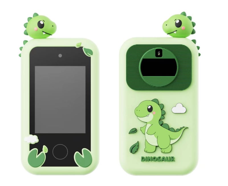 Laste digitaalne kaamera 2,8-tollise LCD-ekraaniga, 20 MP sensor, TF-kaardiga salvestus, videorežiim, ABS + silikoongeeli korpus