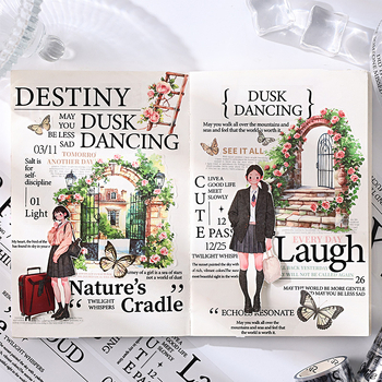 Poklon set traka za dnevnik Yue Shi, PET podloga, debljina 0,01 mm, vodootporna, prilagodljiva