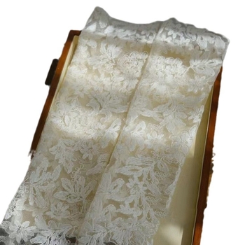 Menyasszonyi csipkés kesztyűk hosszú fazonban, francia ihletésű retro udvari stílus, dekoratív esküvői kiegészítő, csipke anyag, nőknek, tavasz 2024